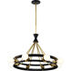 Marsden 8 Light 23.13 inch Matte Black Chandelier Ceiling Light