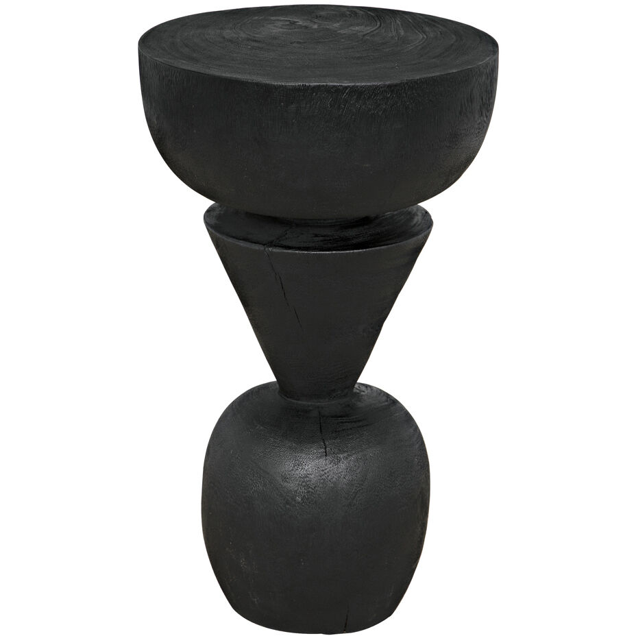 Nogozi 23 X 13 inch Burnt Black Side Table