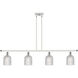 Ballston Bridal Veil 4 Light 48 inch White Polished Chrome Stem Hung Island Light Ceiling Light