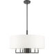 Meridian 7 Light 24 inch Scandinavian Gray Pendant Chandelier Ceiling Light