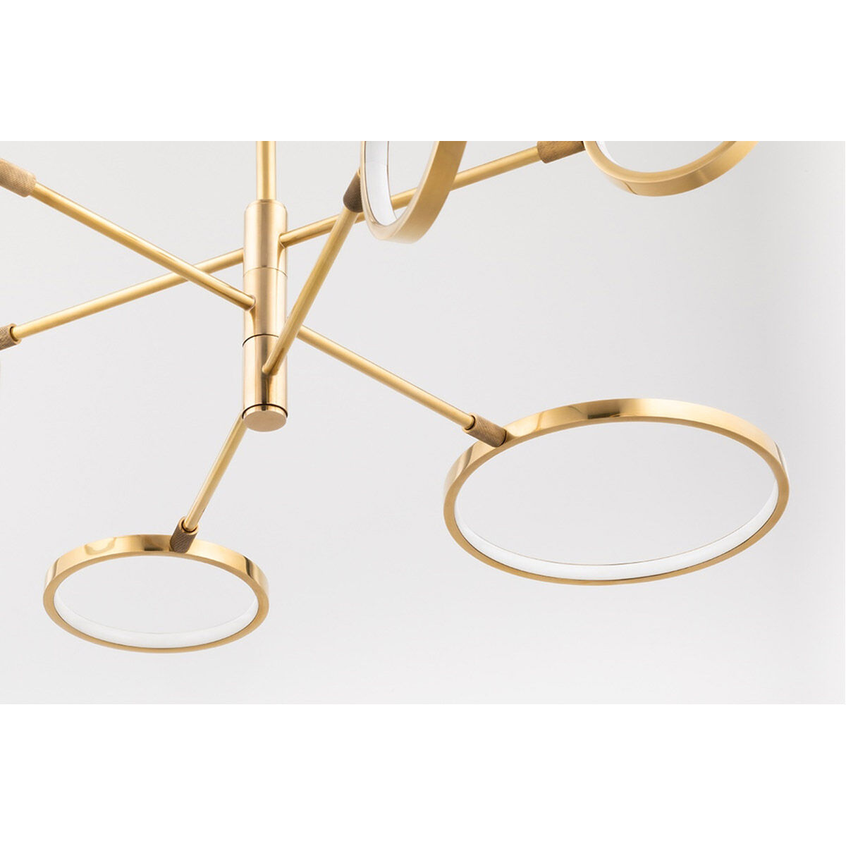 Saturn LED 44.5 inch Aged Brass Chandelier Ceiling Light