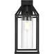 Zora 1 Light 19 inch Black Outdoor Wall Sconce