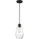 Clarity 1 Light 6.75 inch Coal Mini Pendant Ceiling Light