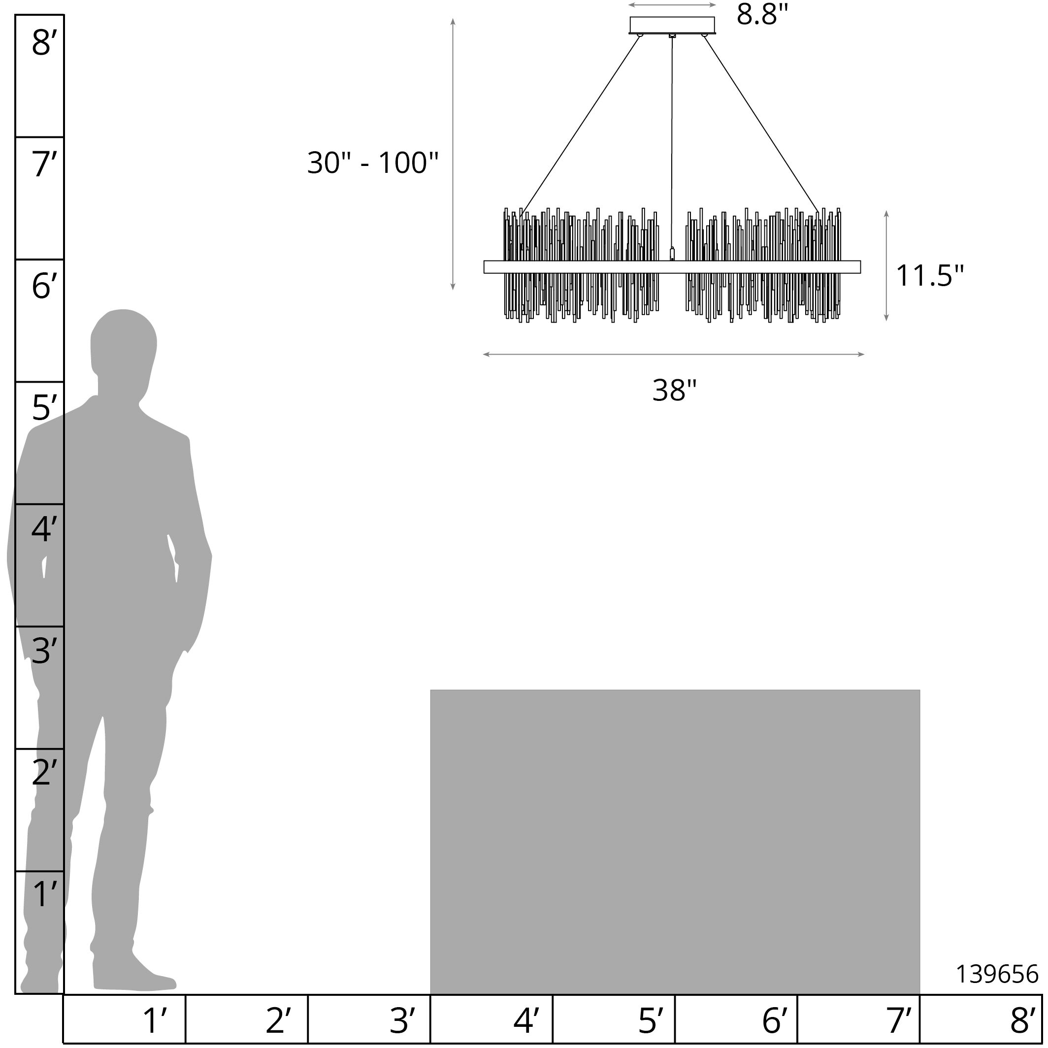 Gossamer LED 38 inch Modern Brass and Modern Brass Pendant Ceiling Light, Circular