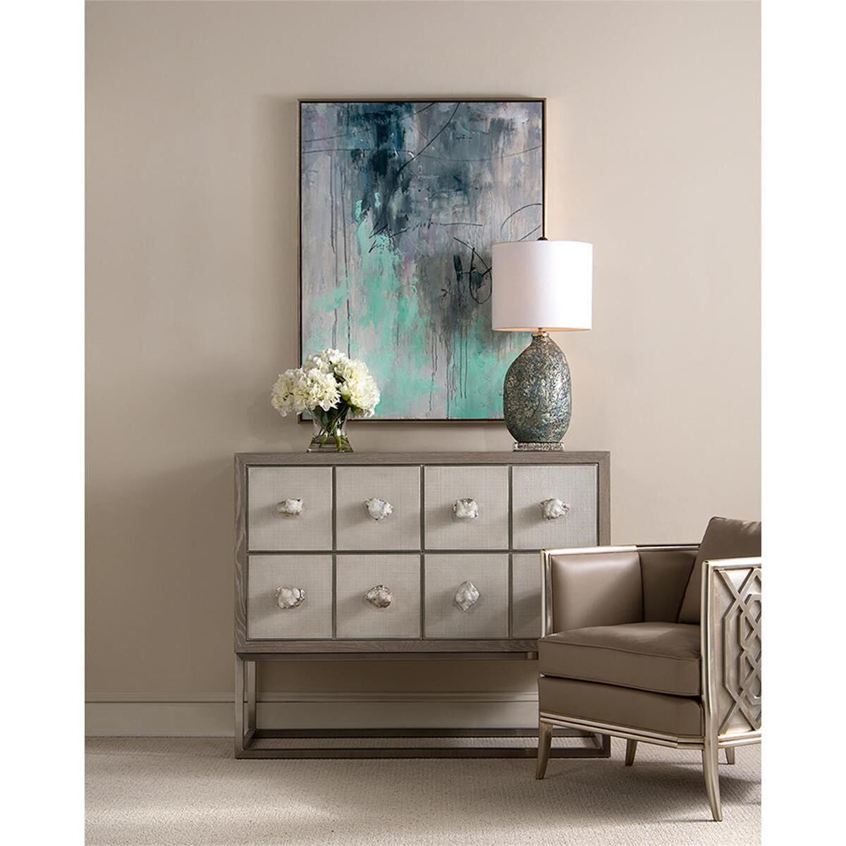 Leah White Decorative Flowers