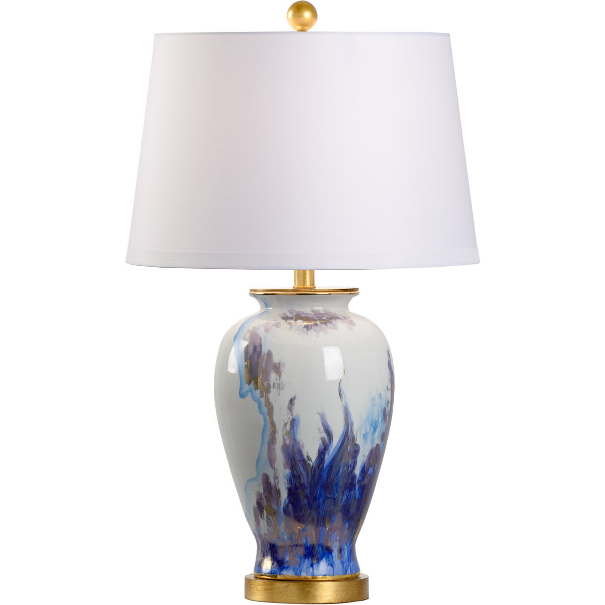 Chelsea House 29 inch 100.00 watt Hand Painted/Antique Gold Leaf Table Lamp Portable Light