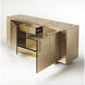 Francois Gold Leather Cosmopolitan Chest/Cabinet