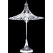Contemporary 24 inch 60 watt Silver Table Lamp Portable Light
