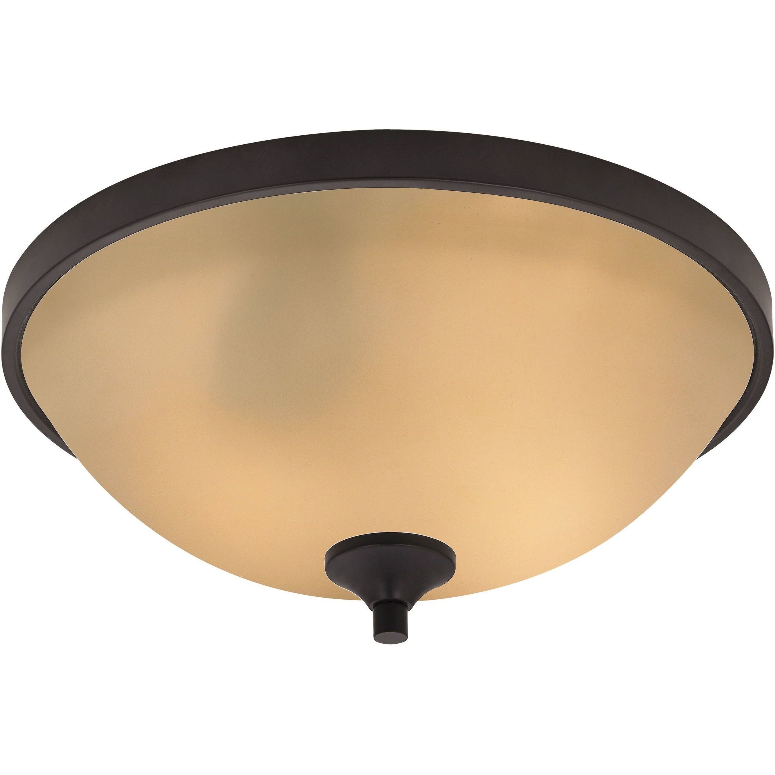 Arlington 3 Light 15 inch Oil Rubbed Bronze Flush Mount Ceiling Light