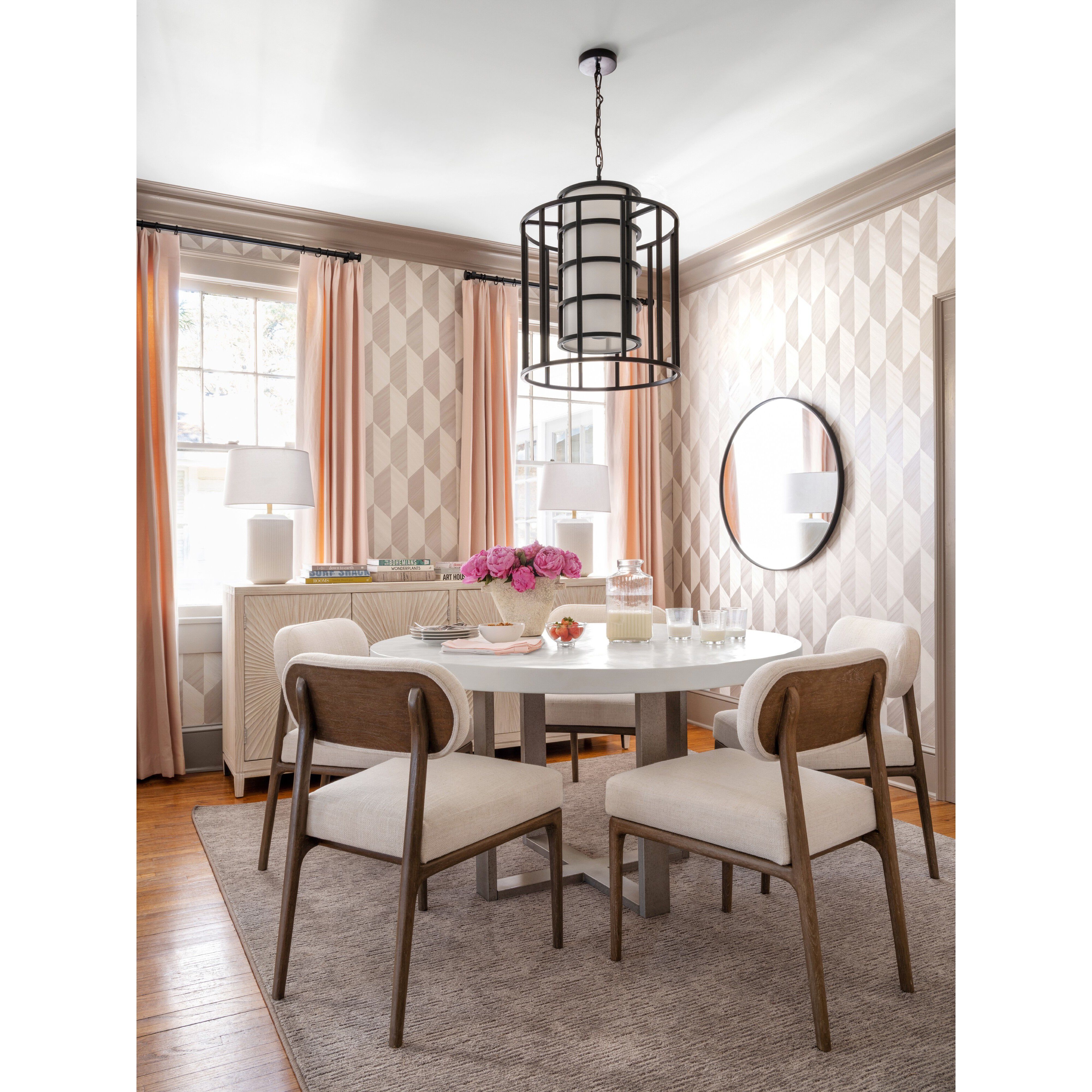 Hulton 6 Light 21 inch Matte Black Lantern Chandelier Ceiling Light