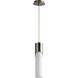 Ellipse 1 Light 3.75 inch Satin Nickel Pendant Ceiling Light