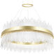 Genevieve LED 32 inch Medallion Gold Chandelier Ceiling Light
