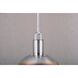 Forked LED 9.84 inch Burnt Steel Pendant Ceiling Light