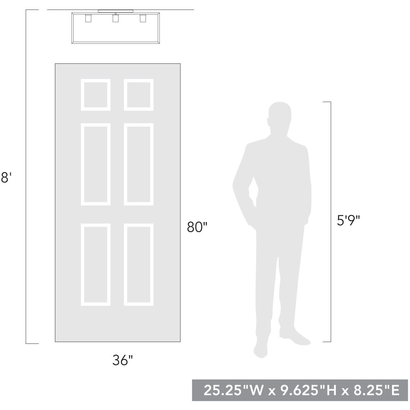 Wesson 3 Light 25.25 inch Matte Black Flush Mount Ceiling Light