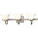 Agilis 3 Light 32 inch Brushed Nickel Bath Light Wall Light