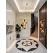 Calle LED 36 inch Brass Chandelier Ceiling Light