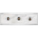 Berdine 3 Light 5 inch Natural/Polished Nickel Bath Bar Wall Light, Medium