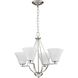 Bravo 4 Light 24 inch Brushed Nickel Chandelier Ceiling Light