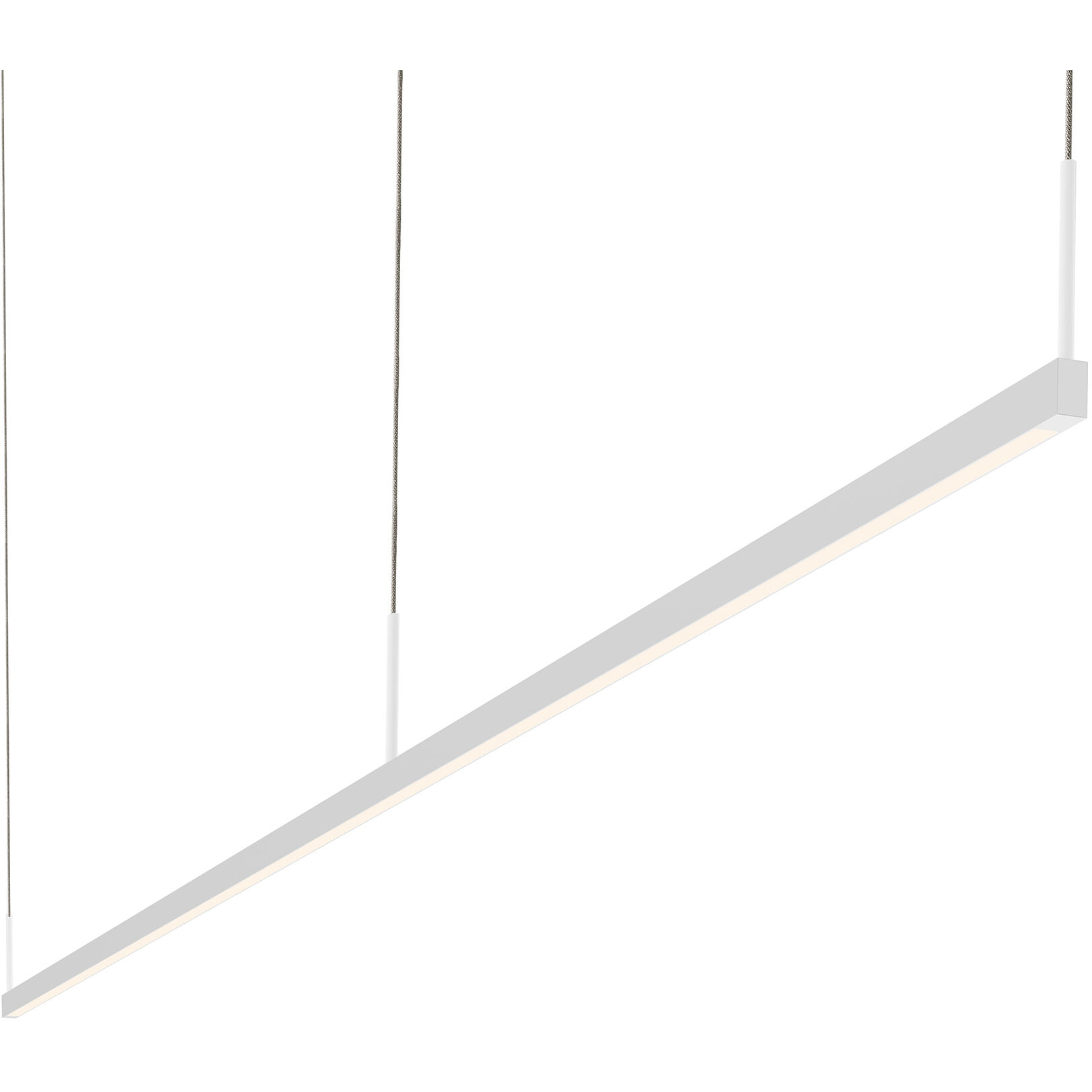Thin-Line LED 96 inch Satin Black Pendant Ceiling Light