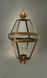 Boston 3 Light 32 inch Antique Brass Post Lamp in Seedy Marine Glass, Three 60W Candelabra