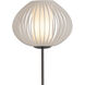 Bloom 72 inch 9 watt Black Nickel Torchiere Floor Lamp Portable Light