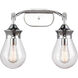 Genesis 2 Light 18.25 inch Polished Chrome Bath Vanity Light Wall Light