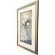 Elegance Unfolded Blue and Beige and Green and Pink Framed Art