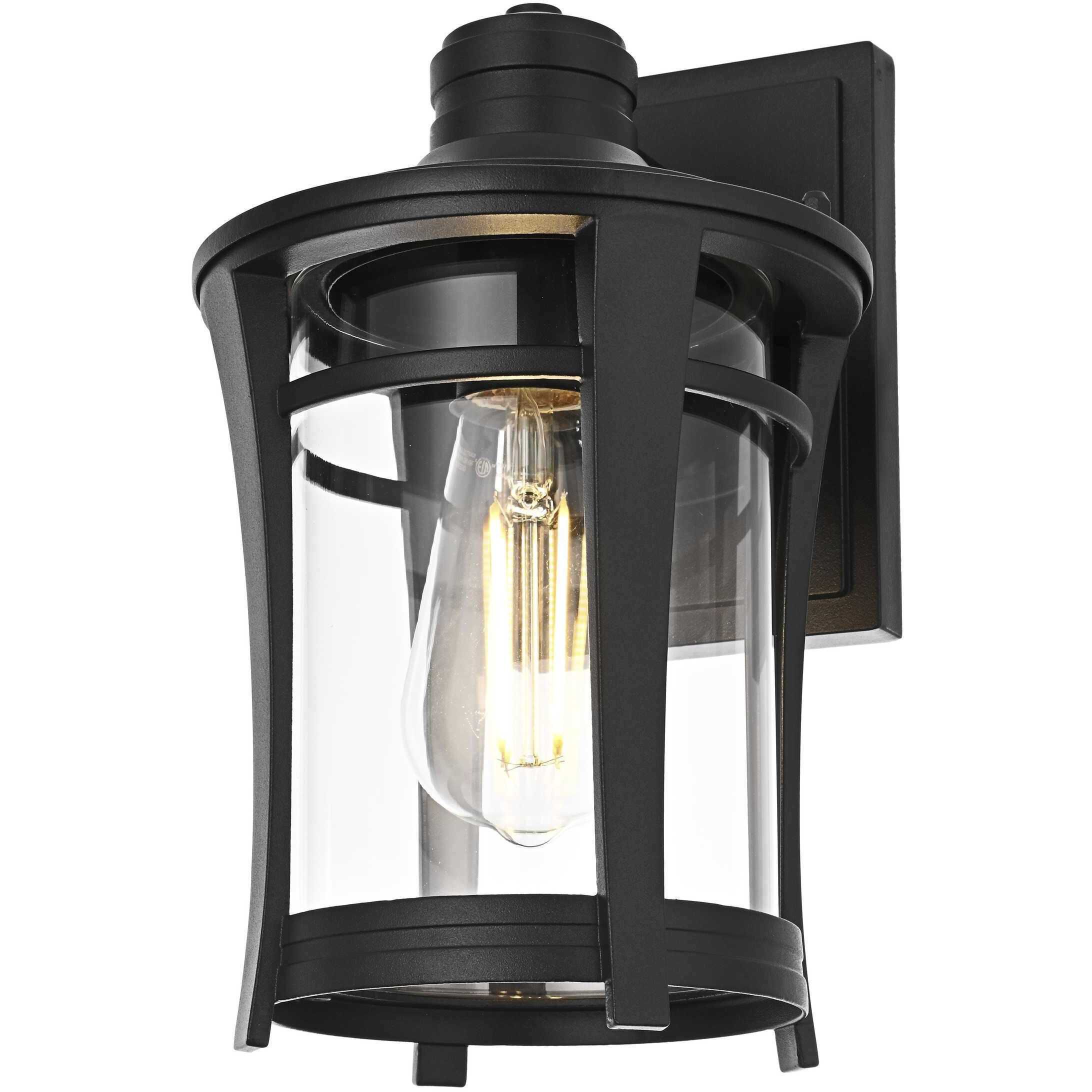 Artemis 1 Light 11 inch Black Outdoor Wall Sconce