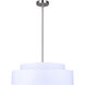 Landra 3 Light 22 inch Brushed Nickel Chandelier Ceiling Light