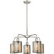 Cobbleskill 5 Light 23 inch Satin Nickel Chandelier Ceiling Light in Mercury