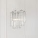 Addis Bath Wall Light in Tronchi Glass Clear