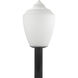Etch 1 Light 16 inch Black Outdoor Post Light
