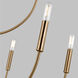 Greenwich 9 Light 32 inch Satin Brass Chandelier Ceiling Light