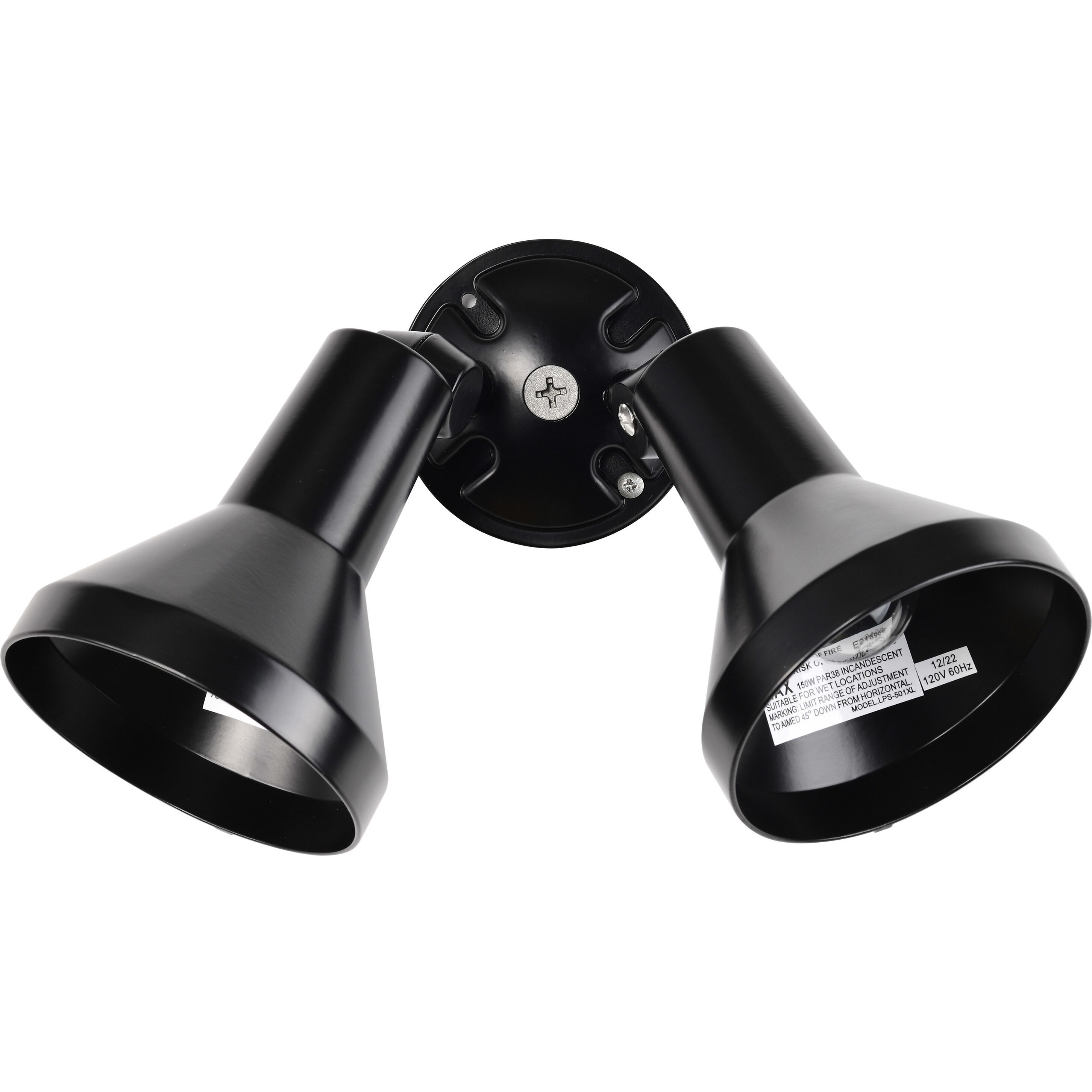 Brentwood 2 Light 5 inch Black Outdoor Flood Light