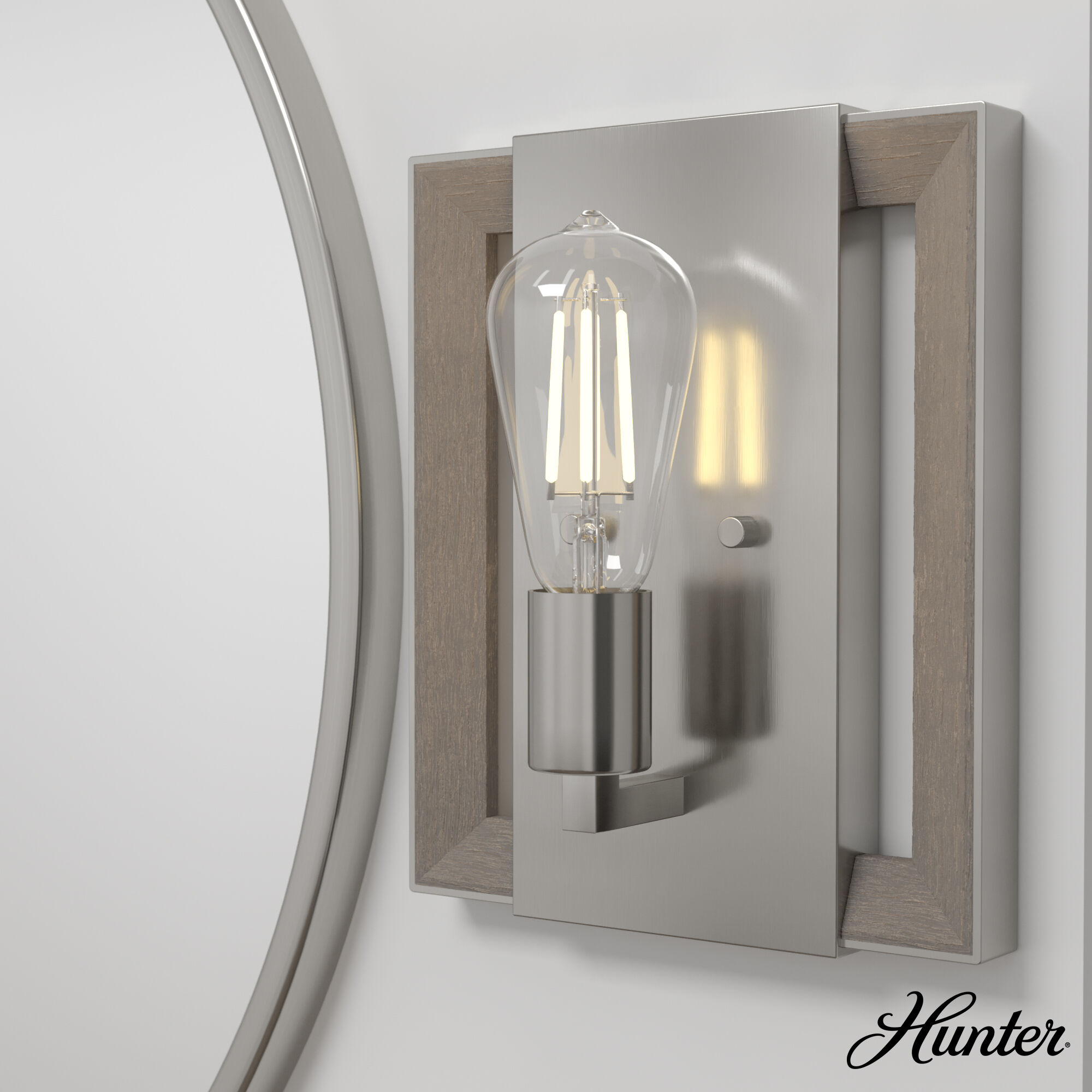 Woodburn 1 Light 9 inch Brushed Nickel Wall Sconce Wall Light