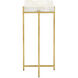 Casey 23.25 X 11 inch Natural Mother of Pearl and Brass Accent Table