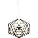 Marcia 8 Light 24 inch Matte Black and French Gold Pendant Ceiling Light