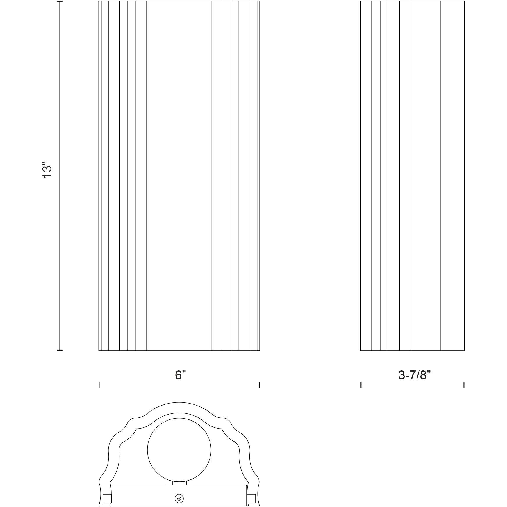 Martine Wall/Vanity Light Wall Light in Antique White