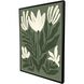 Simple Petals Green and Beige Canvas, Propac