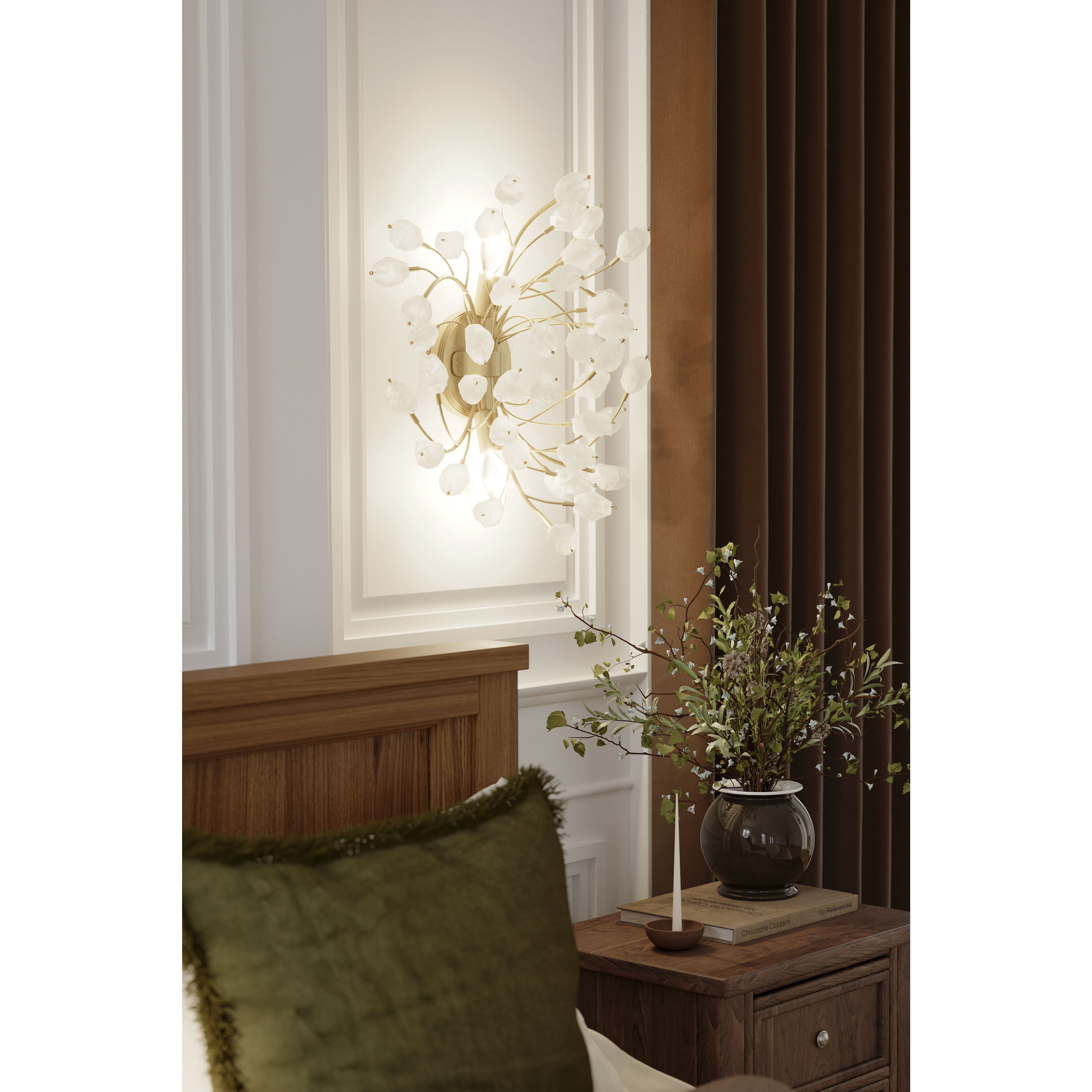 Ramus 2 Light 16.25 inch Painted Legacy Brass Wall Sconce Wall Light