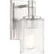 Concord 1 Light 4.5 inch Silver and Polished Nickel Bathroom Vanity Light Wall Light