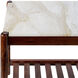 Guapa 23 X 22 inch Top: Cream; Base: Brown End Table