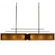 Urban Loft LED Classic Silver Linear Pendant Ceiling Light in 3000K LED, Ivory Wisp, Parallel