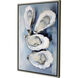 Five Oysters Four Oysters Blue and White and Multi and Gray Canvas, Propac