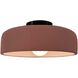 Radiance Collection - Spire 1 Light 10 inch Canyon Clay Semi-Flush Ceiling Light, Form+Finish+Function