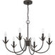 Junie Bud 6 Light 28 inch Matte Bronze Chandelier Ceiling Light, Medium