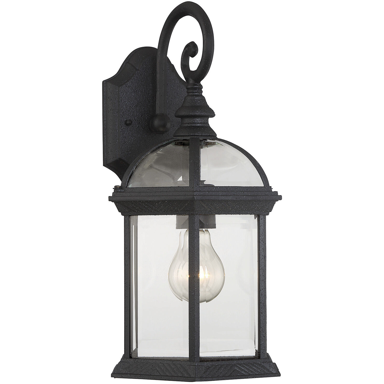 Kensington Outdoor Wall Lantern in Black