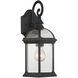 Kensington Outdoor Wall Lantern in Black