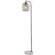Natasha 58 inch 100.00 watt Antique Brass Floor Lamp Portable Light