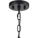 Heathrow 3 Light 14 inch Matte Black Pendant Ceiling Light